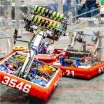 two robots compete against each other